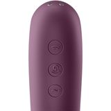 Satisfyer - Dual Kiss Insertable Air Pulse Vibrator Wine Red