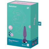 Satisfyer plugvibrator met app-bediening, Plug-ilicious 1, waterdicht, huidvriendelijke siliconen