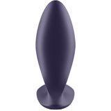 Satisfyer, vibrator; anale vibrator, 'Power Plug', 9 cm, lichaamsvriendelijke siliconen, waterdicht (IPX7), app-gestuurd