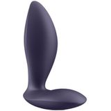 Satisfyer, Vibrator; anale vibrator, power plug, 9 cm, lichaamsvriendelijke siliconen, waterdicht (IPX7), app-gestuurd