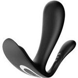 Satisfyer - Draagbare Vibrator met Anaal Stimulator TOP SECRET PLUS - zwart