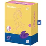 Satisfyer, vingervibrator, Love Riot, veelzijdig, gemaakt van siliconen, kleur:Roze