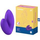 Satisfyer, vingervibrator, Love Riot, veelzijdig, gemaakt van siliconen, kleur:Purper