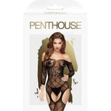 Penthouse - Top Notch Setje met lange mouwen - zwart