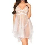 Transparentes Babydoll mit Spitzencups plus Tanga