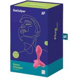 Satisfyer Sunray Luchtdruk + G-spot Vibrator - berry rood