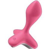 Satisfyer Sunray Luchtdruk + G-spot Vibrator - berry rood