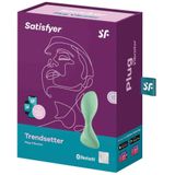 Satisfyer, Bluetooth anaal plug, Satisfyer 'Trendsetter', met app, gemaakt van siliconen, waterdicht