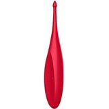 Satisfyer, Vibrator Twirling Fun, 17,5 cm, waterdicht (IPX7), oplaadbaar, huidvriendelijke siliconen, kleur: rood