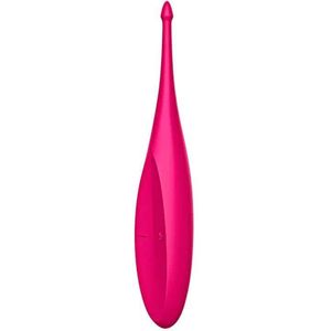 Satisfyer, Twirling Fun Vibrator, 17,5 cm, waterdicht, oplaadbaar, silicone, huidvriendelijk, kleur: roze