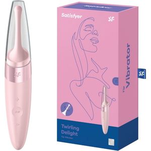 Satisfyer, tipvibrator, 'Twirling Delight', 17 cm, waterdicht, oplaadbaar, medische siliconen