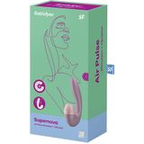 Satisfyer SUPERNOVA DOUBLE AIR PULSE vibrator met clitorsstimulator Old rose 14,5 cm