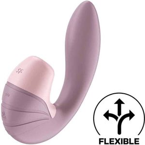 Insertable Double Air Pulse Vibrator Supernova - Old Rose