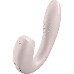 Satisfyer, drukgolfvibrator, konijn, 'Sunray', 15 cm, met app, waterdicht, oplaadbaar, huidvriendelijke siliconen