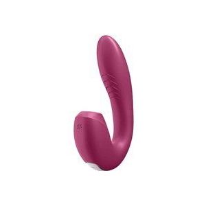 Satisfyer, drukgolfvibrator, konijn, 'Sunray', 15 cm, met app, waterdicht, oplaadbaar, huidvriendelijke siliconen