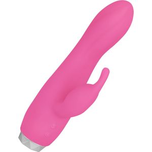 EIS, vibrator, 'gebogen Rabbit vibrator, 17,5 cm', waterdicht, met handvat, huidvriendelijke siliconen