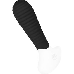 EIS, vibrator, 'gegroefde anaalvibrator, 12 cm', huidvriendelijke siliconen, oplaadbaar