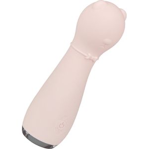 EIS, vibrator, massager in de vorm van een beer, 14 cm, waterdicht, oplaadbaar, huidvriendelijke siliconen, led-verlichting