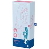 Satisfyer Embrace Me Rabbit Vibrator - Turquoise