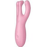 Satisfyer, vibrator, oplegvibrator, 'Treesome 4', 14 cm, met app, 3 motoren, voor stimulatie van clitoris en schaamlippen