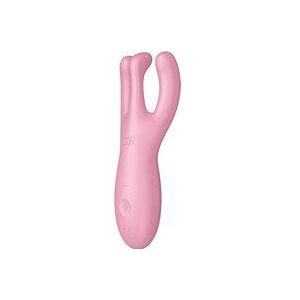 Satisfyer, vibrator, oplegvibrator, 'Treesome 4', 14 cm, met app, 3 motoren, voor stimulatie van clitoris en schaamlippen