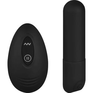 EIS, vibrator, mini vibrator, 'bullet vibrator met afstandsbediening', 10 programma's, waterproof (IPX7), zwart