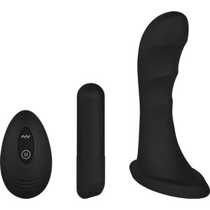 EIS, vibrator, 'anaal vibrator met afstandsbediening', 10 programma's, waterdicht (IPX7), zwart
