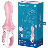 Satisfyer, vibrator, anaal vibrator, Air Pump Booty 5 Connect App', 18 cm, met app, opblaasbaar