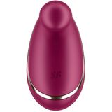 Satisfyer, vibrator, oplegvibrator, Spot On 1', 7,5 cm, flexibele stimulatietip, lichaamsvriendelijke siliconen, waterdicht (IPX7), kleur:bordeaux