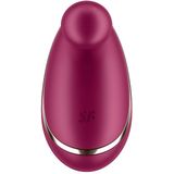 Satisfyer, vibrator, vibrator om neer te zetten, spot on 1,7,5 cm, flexibele stimulatiepunt, lichaamsvriendelijke siliconen, waterdicht (IPX7), kleur: bordeaux