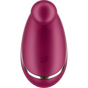 Satisfyer, vibrator, oplegvibrator, Spot On 1', 7,5 cm, flexibele stimulatietip, lichaamsvriendelijke siliconen, waterdicht (IPX7), kleur:bordeaux