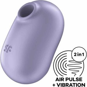 Satisfyer Pro to Go 2 - Dubbele Air Pulse Vibrator purple