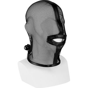 EIS, masker, 'Hoofdmasker in mesh-design', nauwsluitend, met mondopening, zwart