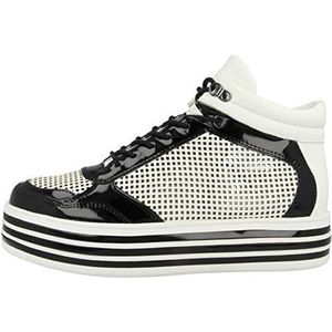 Gerry Weber Dames lage schoen/sneaker Novara 04 zwart/wit (wit) G14404, zwart, wit, 40 EU