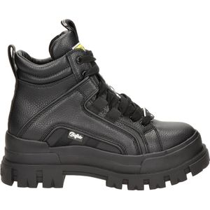 Buffalo - Aspha - Veterboot - Zwart - Imitatieleer - Vegan