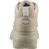 Buffalo London 1339-14 - Nette Schoenen - Crème - Nubuck Leer - Plateauzool