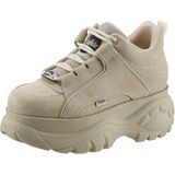 Buffalo London 1339-14 - Nette Schoenen - Crème - Nubuck Leer - Plateauzool