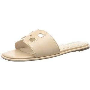 Buffalo Platte damessandalen, beige, 38 EU