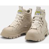 Design - Veterboots - Effen - Imitatieleer - Blokhak