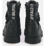 Buffalo Aspha Com1 dames veterboot Zwart