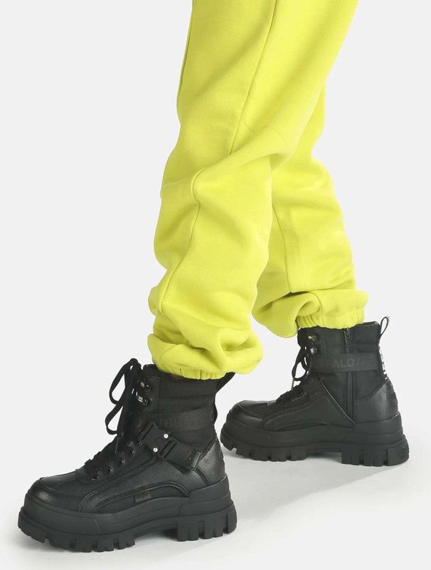 Buffalo Aspha Com1 dames veterboot Zwart