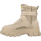 Buffalo - Aspha Com1 - Dames Veterboot - Beige - Imitatieleer - Vegan