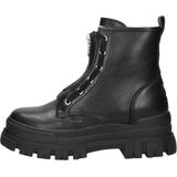 Enkellaarsjes - Effen - Imitatieleer - Versterkte Hak - Blokhak