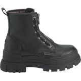 Enkellaarsjes - Effen - Imitatieleer - Versterkte Hak - Blokhak