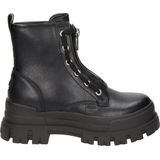 Enkellaarsjes - Effen - Imitatieleer - Versterkte Hak - Blokhak