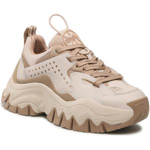 Buffalo - Trail One - Damestrainers - Beige - Rubberen Zool - Ademend Ontwerp