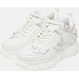 Buffalo Plateausneakers - Parelwit Roos - Chunky Veterschoen