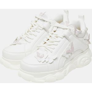 Buffalo Plateausneakers - Parelwit Roos - Chunky Veterschoen