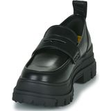 Instappers - Aspha - Effen - Imitatieleer - Blokhak - Slip-on