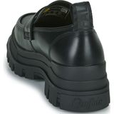 Instappers - Aspha - Effen - Imitatieleer - Blokhak - Slip-on